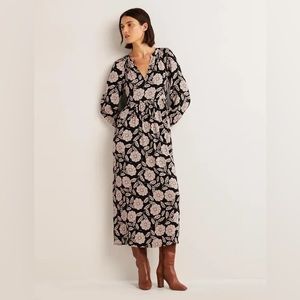 Boden notch neck tiered maxi dress